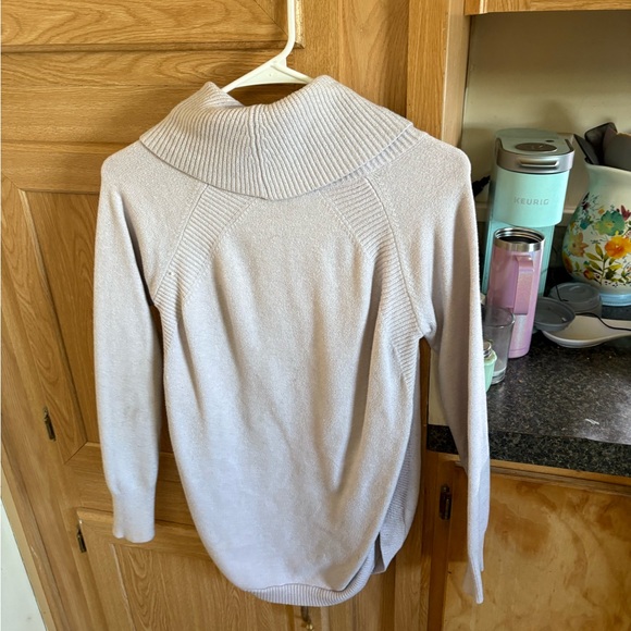 Time and Tru Soft Cream Cowl Neck Sweater - Picture 1 of 2